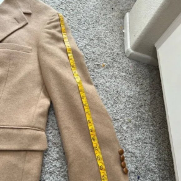 100% Real Camel hair coat/‎ blazer in beige color. Sz XL - Picture 7 of 13